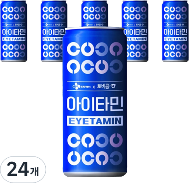 CJ프레시웨이 토비콤 아이타민 제로 스파클링, 250ml, 24개