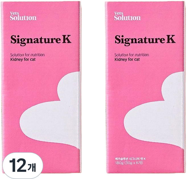 베츠솔루션 고양이 시그니쳐캔 K 6p, 신장, 180g, 12개