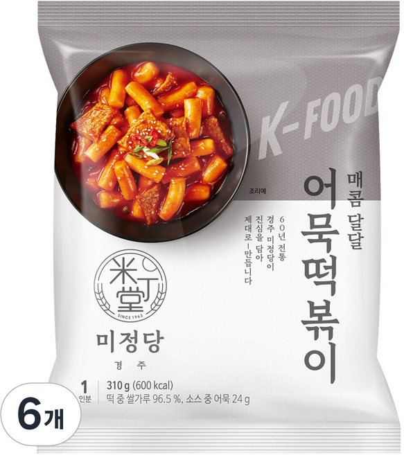 Mijungdang 米丁堂 魚板炒年糕, 6個, 310g