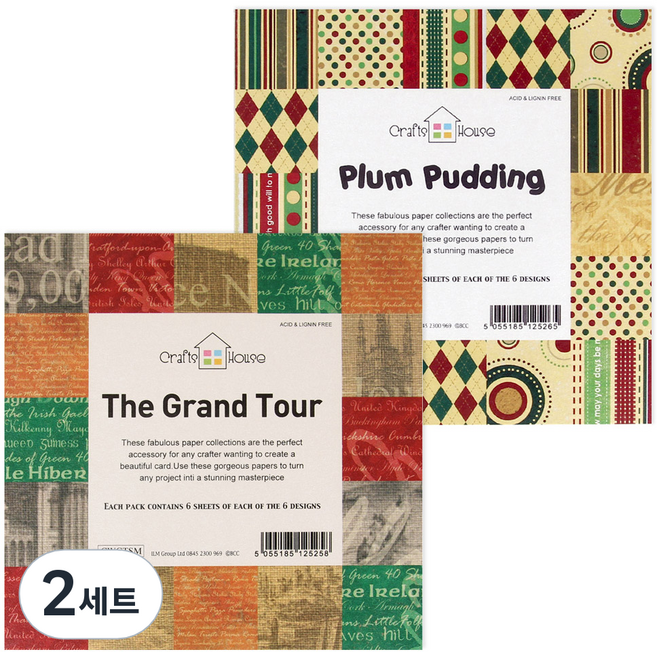 데어리즈 두꺼운 펄 색종이 글로리 6종 x 6p + 유럽도시 6종 x 6p 세트, 2세트