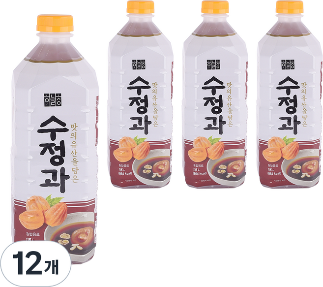 하늘청 오리지날 수정과, 1.8L, 12개