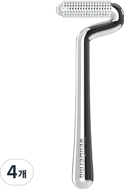 웰더마 페이스 리프팅 니들샷 롤러, 4개, 실버