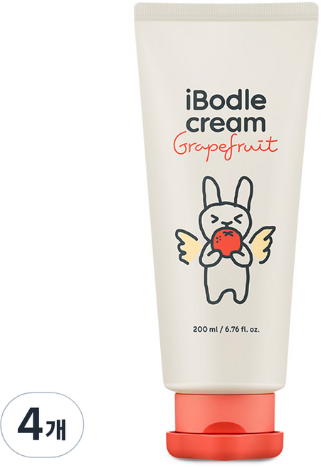 아이보들 크림 자몽, 4개, 200ml