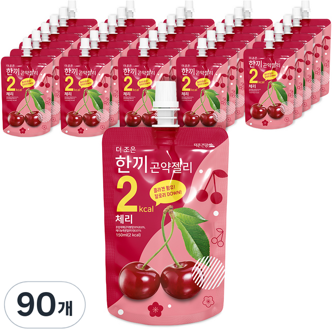 더존건강 더조은 한끼 곤약 젤리 체리, 150ml, 90개