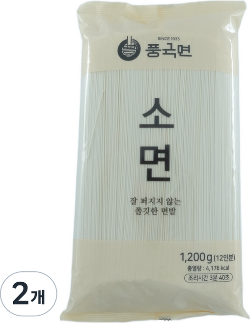 Poongkukmyeon 素麵, 1.2kg, 2個