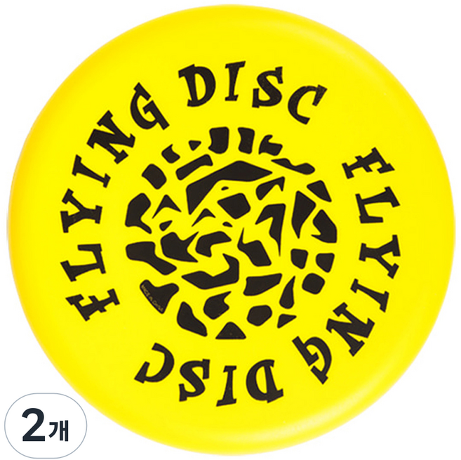 아이워너 소프트 플라잉 디스크, 옐로우, 2개