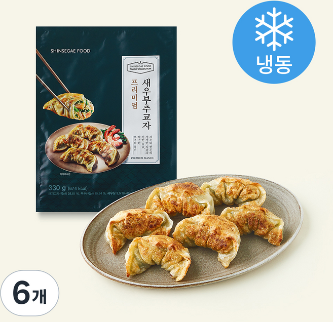 신세계푸드 마스터컬렉션 새우 부추교자 (냉동), 330g, 6개