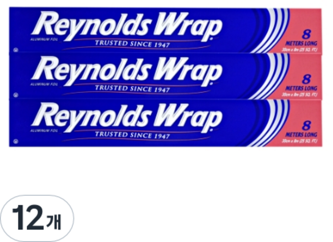 Reynolds 日常用鋁箔紙 30cm x 8m, 12個