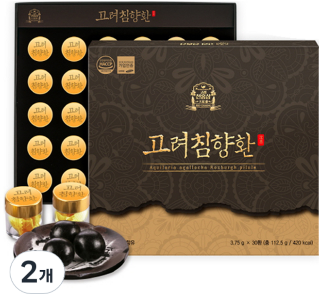 고려천홍삼 고려침향환 30p, 112.5g, 2개