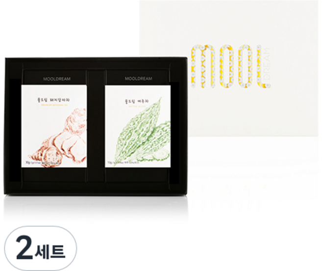 물드림 어울림 차 2종 2호 선물세트, 돼지감자차 3g x 10p + 여주차 1g x 10p, 2세트