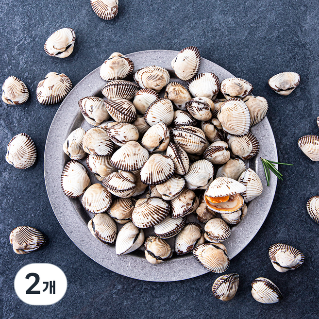 어부심 산지직송 갓 수확한 벌교 생물 새꼬막 (냉장), 1kg(중, 90~110알), 2개