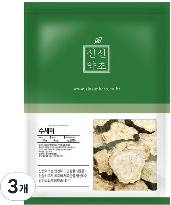 신선약초 국내산 사과락 수세미차 재료 건강차, 100g, 3개