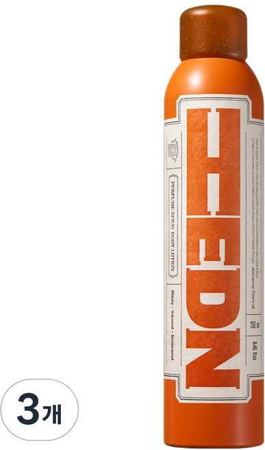 hedn 퍼퓸 스프레이 바디로션 블렌디드 위스키, 250ml, 3개