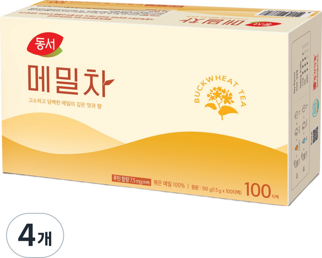 동서 메밀차, 1.5g, 100개입, 4개