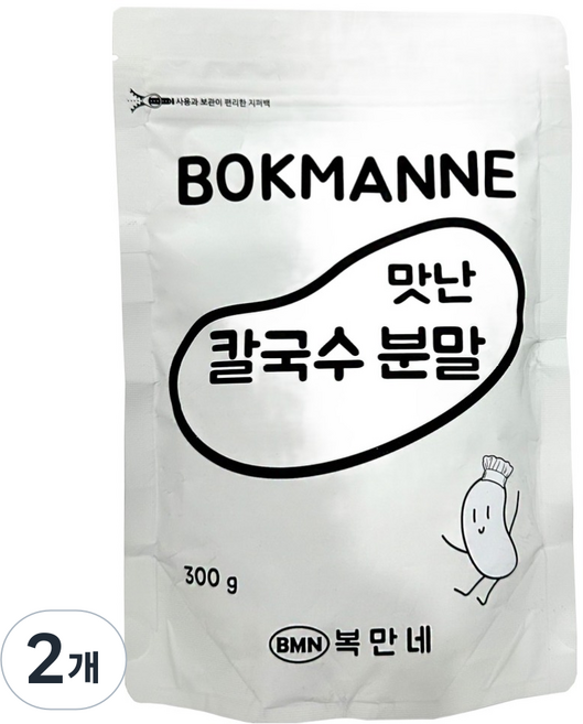 복만네 맛난칼국수분말, 300g, 2개