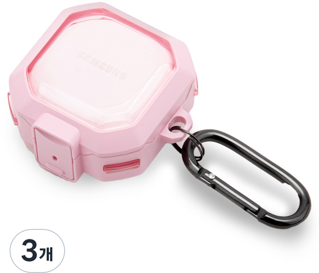 GOOSPERY Bumper Lock 硬殼保護套, Galaxy Buds2 Pro / Buds2 / Buds Pro / Buds Live / Buds FE, 透明粉