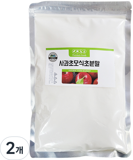 신영 사과초모식초 분말, 500g, 2개