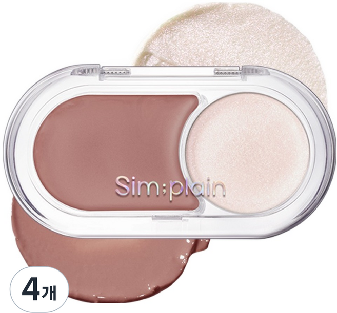 심플레인 글림온밤 2.5g, 02 그레이프티, 4개