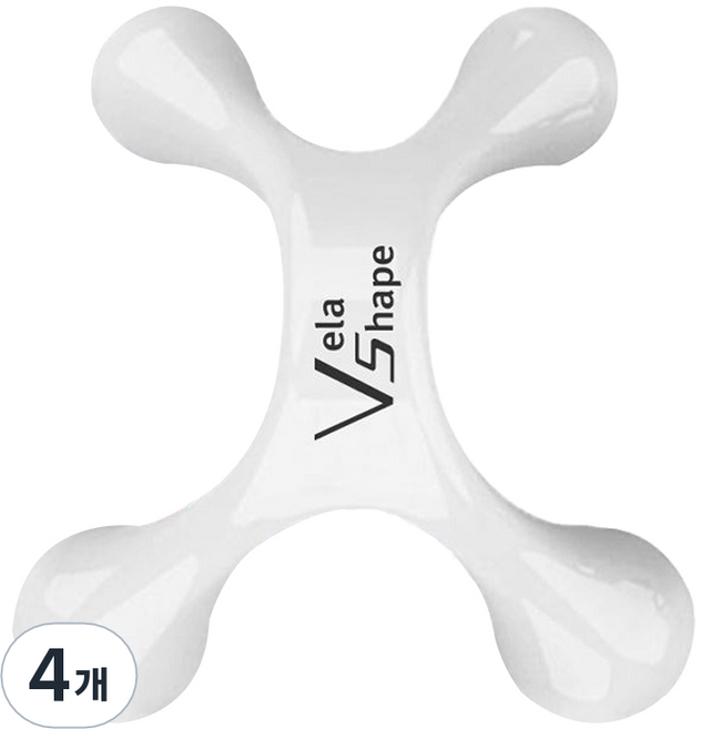 벨라쉐이프 ABS 종아리 허벅지 복부 승모근 어깨 바디 괄사 마사지 마사지기, 4개, 화이트