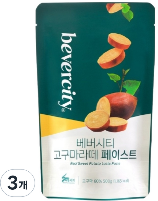 베버시티 세미 고구마라떼 페이스트, 500g, 3개, 1개입