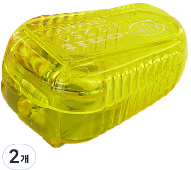 쿰 샤프너 250 Ice 전문가 미술용 연필심 전용 연필깎이 2mm 3.15mm, 랜덤발송, 2개