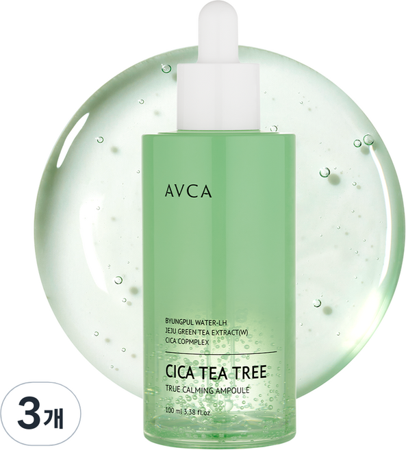 아브카 트루 카밍 시카 티트리 리밸런싱 진정 앰플, 100ml, 3개