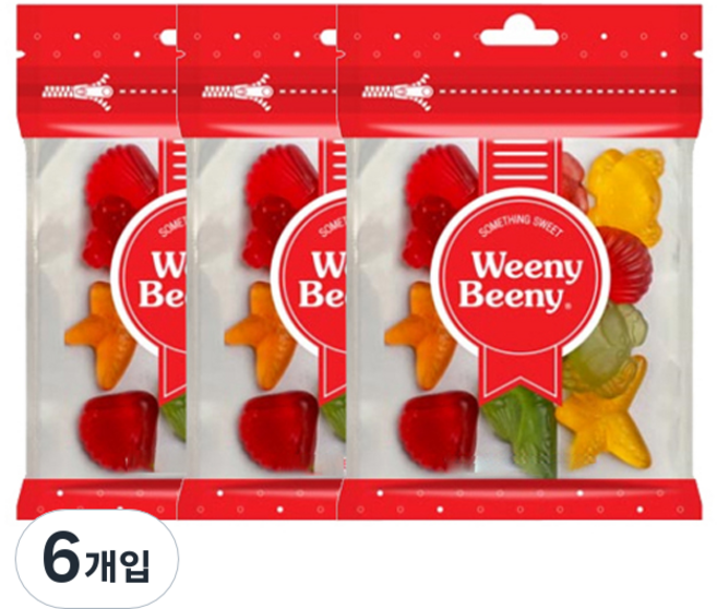 위니비니 언더더씨구미 젤리, 60g, 6개