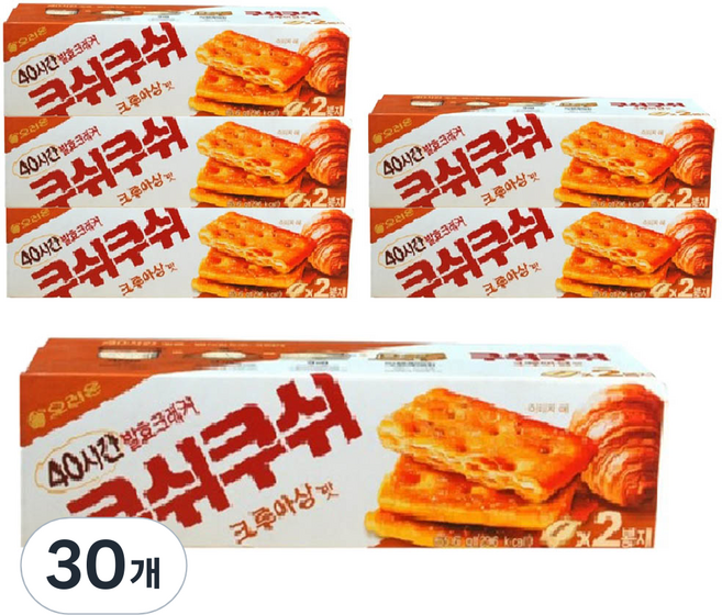 오리온 쿠쉬쿠쉬 크루아상, 65.6g, 30개