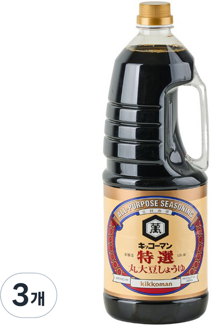 기꼬만 특선 환대두 간장, 1.8L, 3개