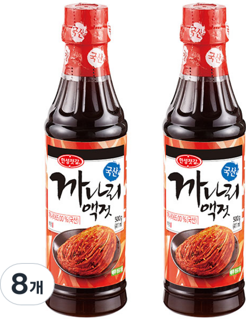 한성기업 까나리액젓, 500g, 8개