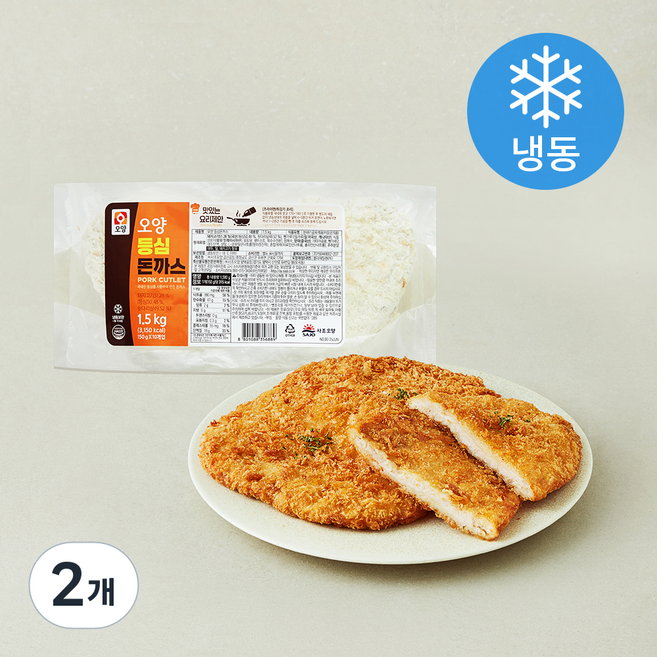 사조오양 등심 돈까스 (냉동), 1.5kg, 2개