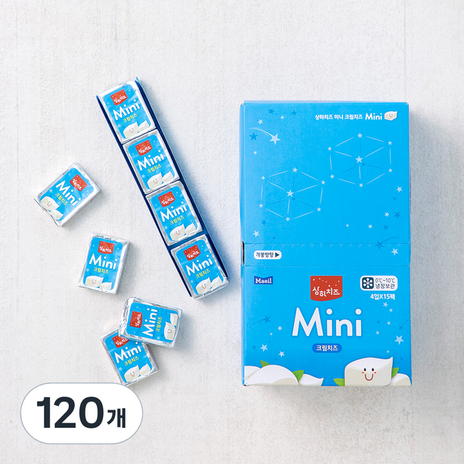 상하치즈 미니 크림치즈, 12g, 60개입, 2개