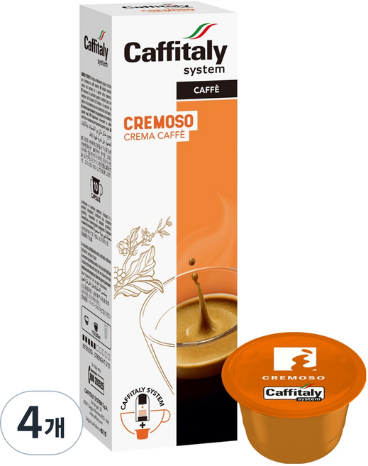 카피탈리 에카페 끄레모소 캡슐커피, 8g, 10개입, 4개