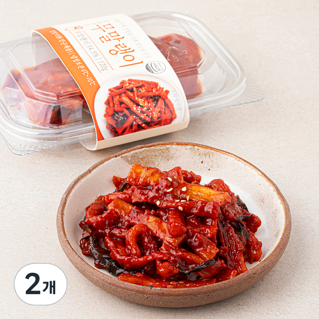 정성식품 무말랭이, 120g, 2개