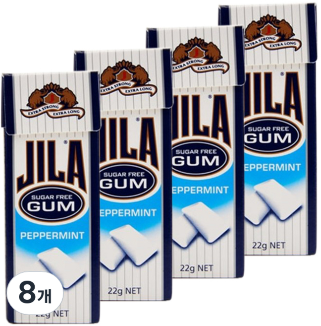 JILA 페퍼민트 껌, 22g, 8개