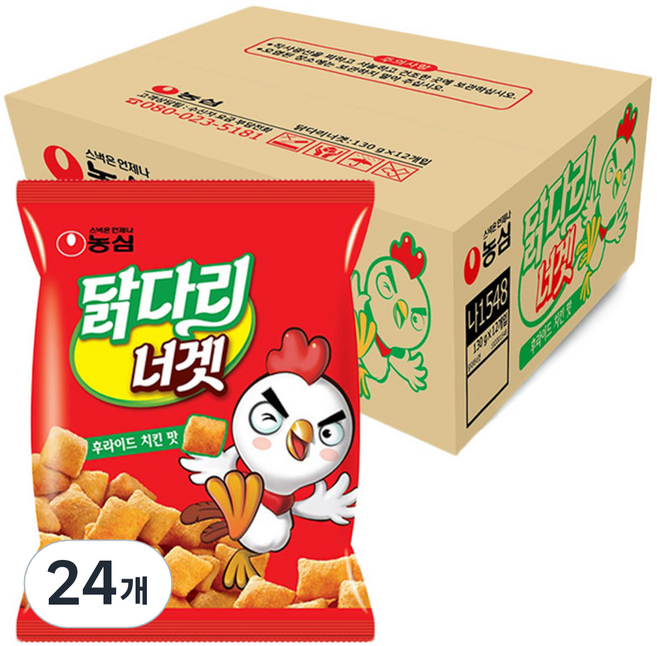 NONGSHIM 農心 雞塊餅乾 炸雞口味, 130g, 24包