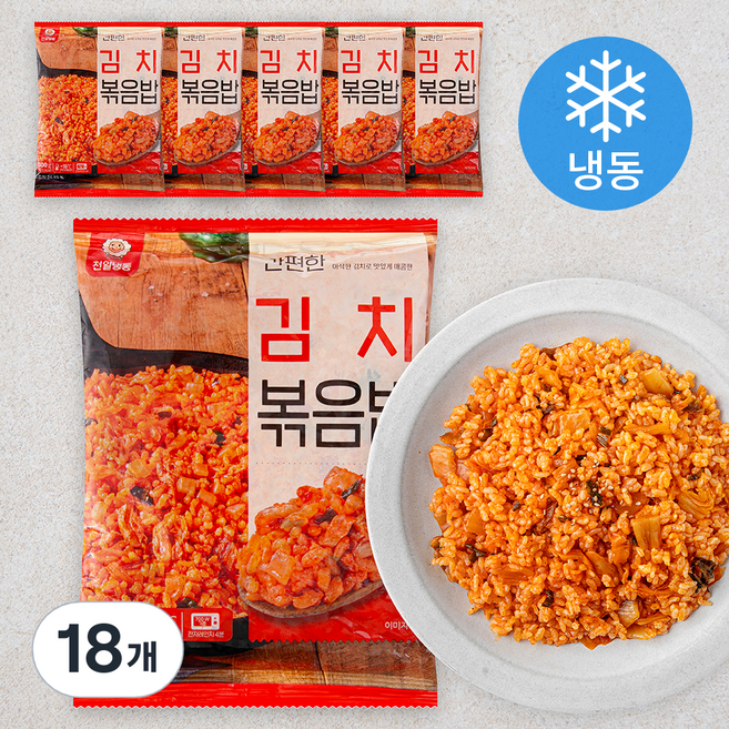 천일 간편한 김치 볶음밥 (냉동), 300g, 18개