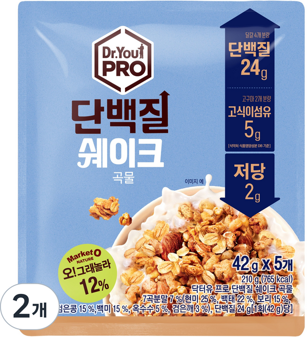 ORION 好麗友 Dr.You ORION Dr. You Pro 穀物蛋白奶昔 5入, 210g, 2個