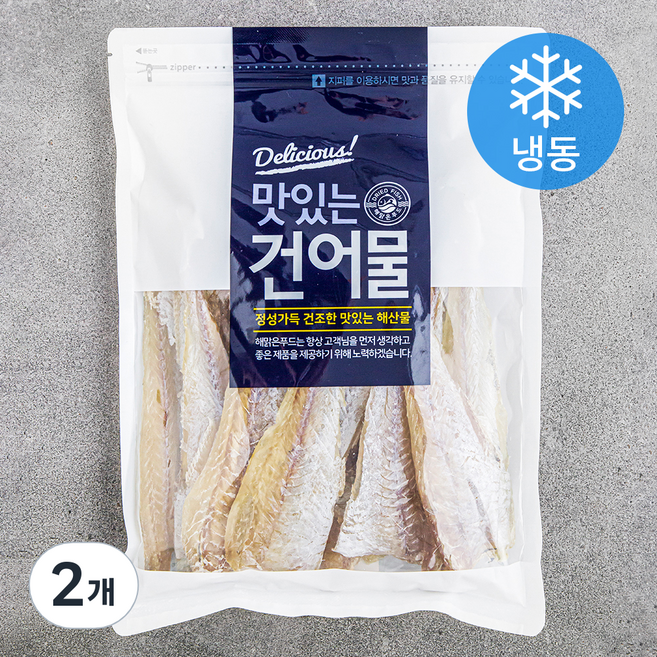 해맑은푸드 명태알포 조미명태포(냉동), 400g, 2개