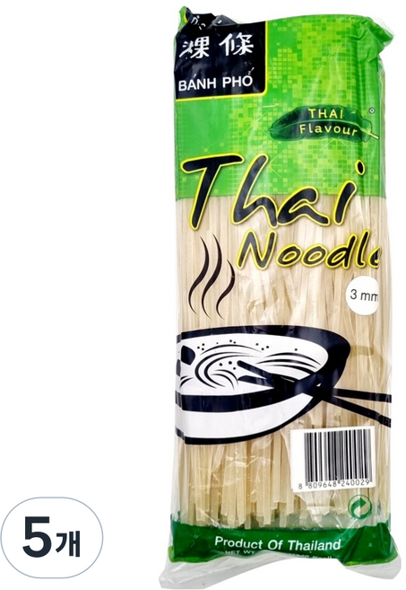 THAI Flavour 泰亞洲河粉 3mm, 5個, 400g