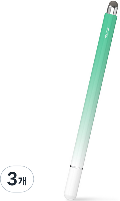 모락 에필로그 정전식 초미세 터치펜 MR-TP-04, 애플민트, 3개