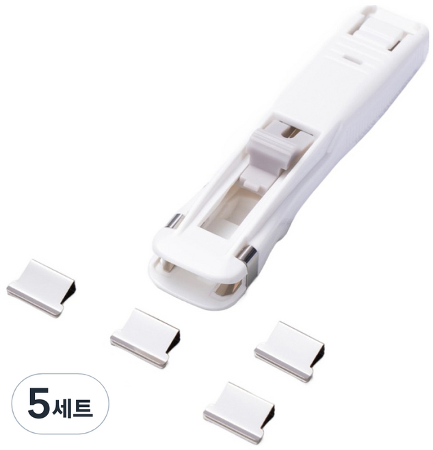 델리 문서정리 논슬립 실버 클립퍼, 5개, 190 x 65 mm