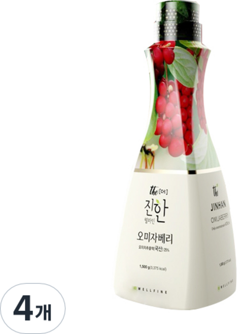 웰파인 더진한 오미자베리, 1.5kg, 4개