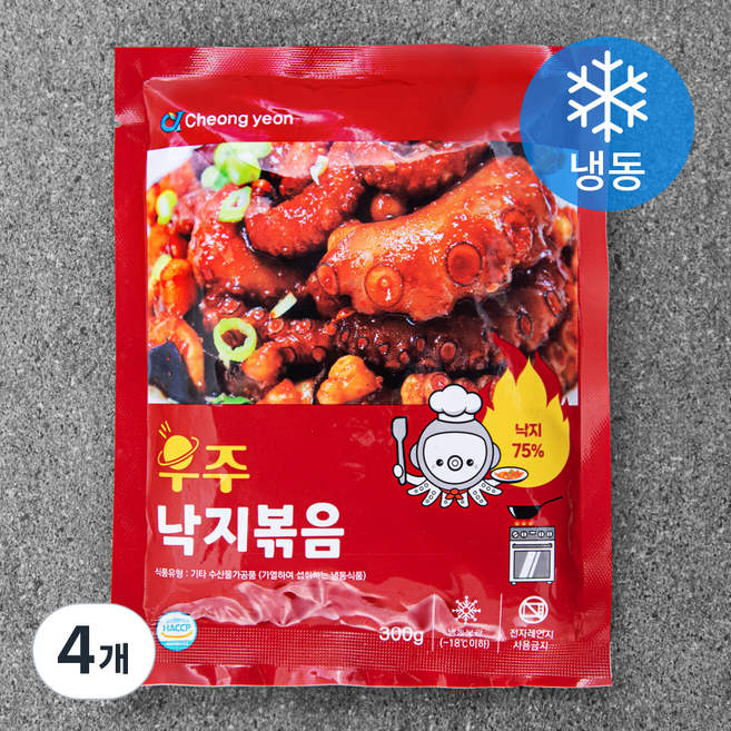우주낙지볶음 (냉동), 300g, 4개