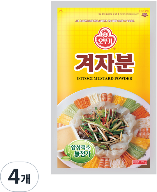 오뚜기 겨자분, 300g, 4개
