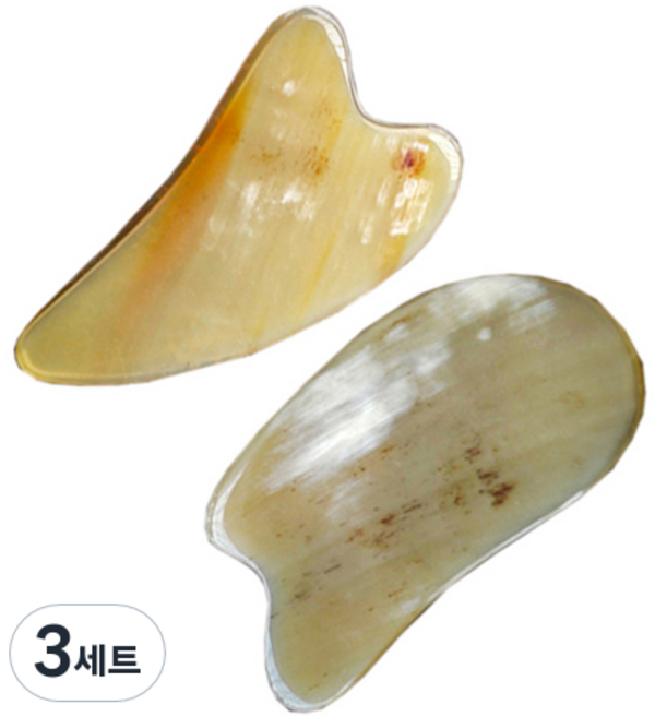 헬스플러스 마사지용 괄사패키지 BJ-6021 + BJ-6010, 3세트, 혼합 색상