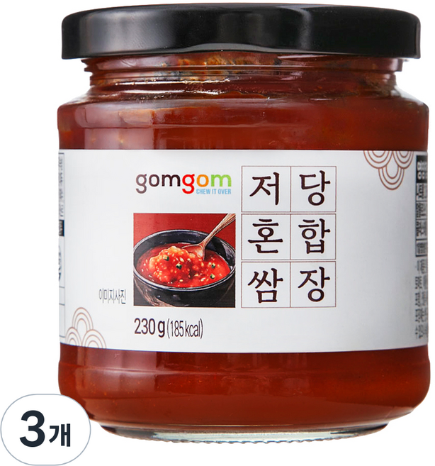 곰곰 저당 혼합 쌈장, 230g, 3개