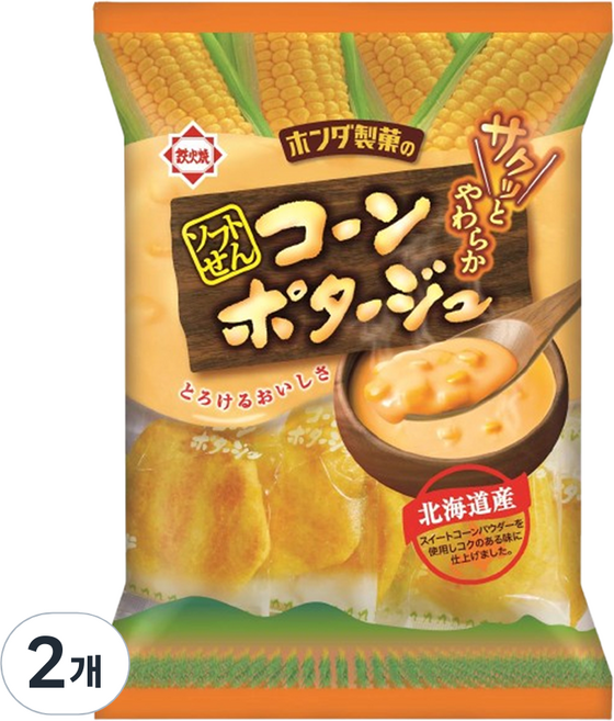 혼다 콘치즈 쌀과자, 72g, 2개