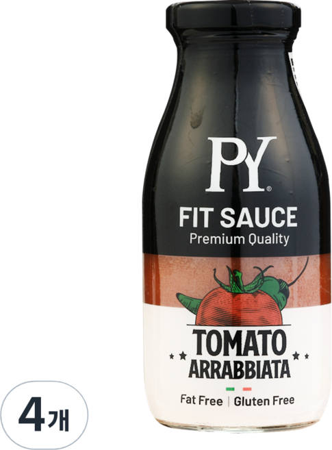 파스타영 저당핏 파스타 소스 아라비아타, 250g, 4개