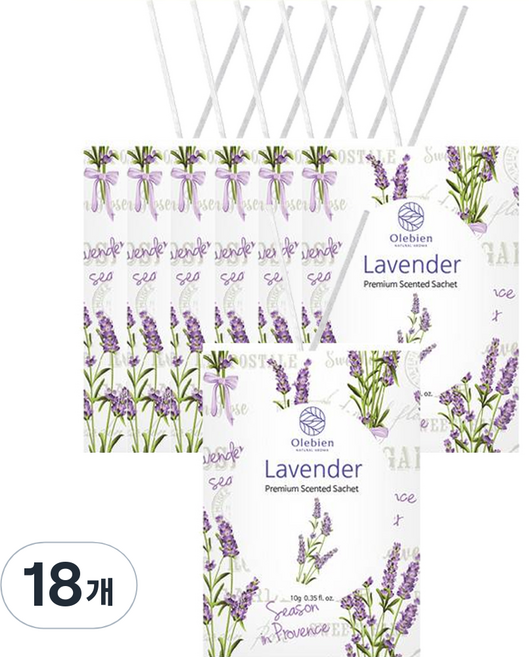 올레비엔 센티드 사쉐, 10g, 18개, 라벤더